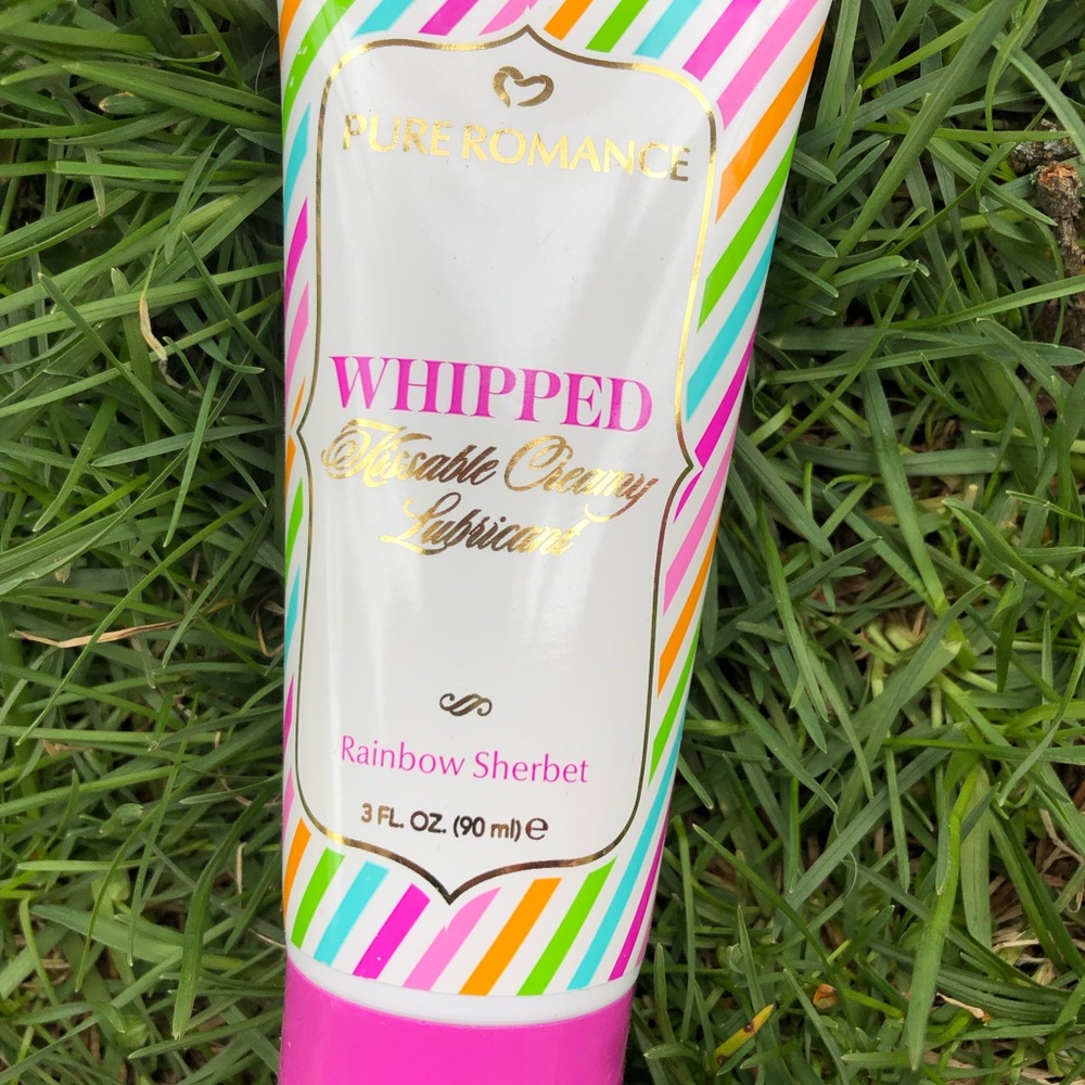 Pure romance whipped lubricant rainbow sherbet